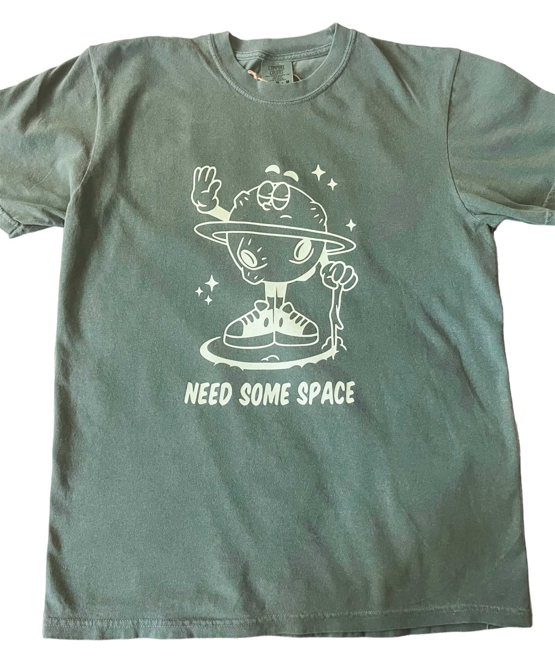 T-shirt for introvert. Need some space t-shirt design. Mascot character t-shirt. Trendy t-shirt Australia