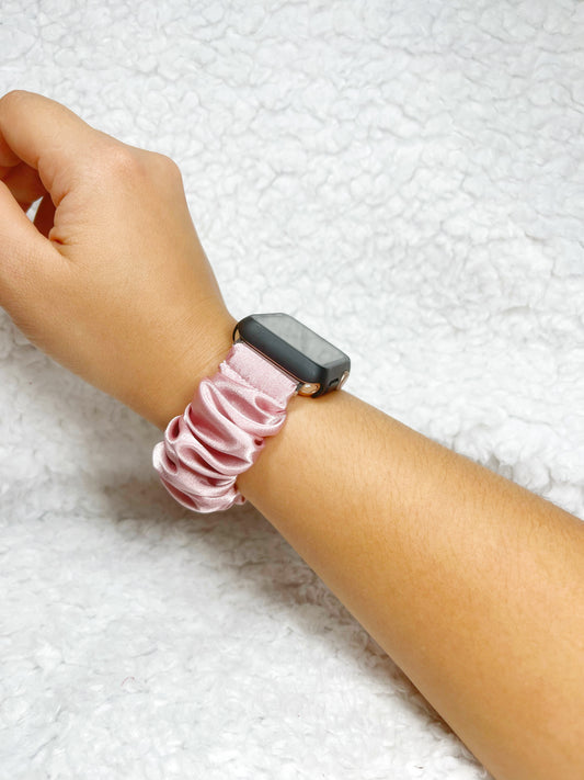Blush Smart Watch Scrunchie Band