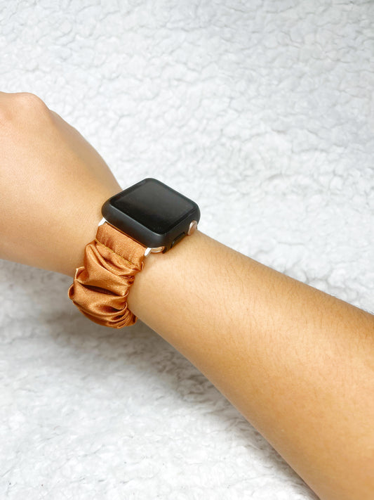 Bronze Smart Watch Scrunchie Band