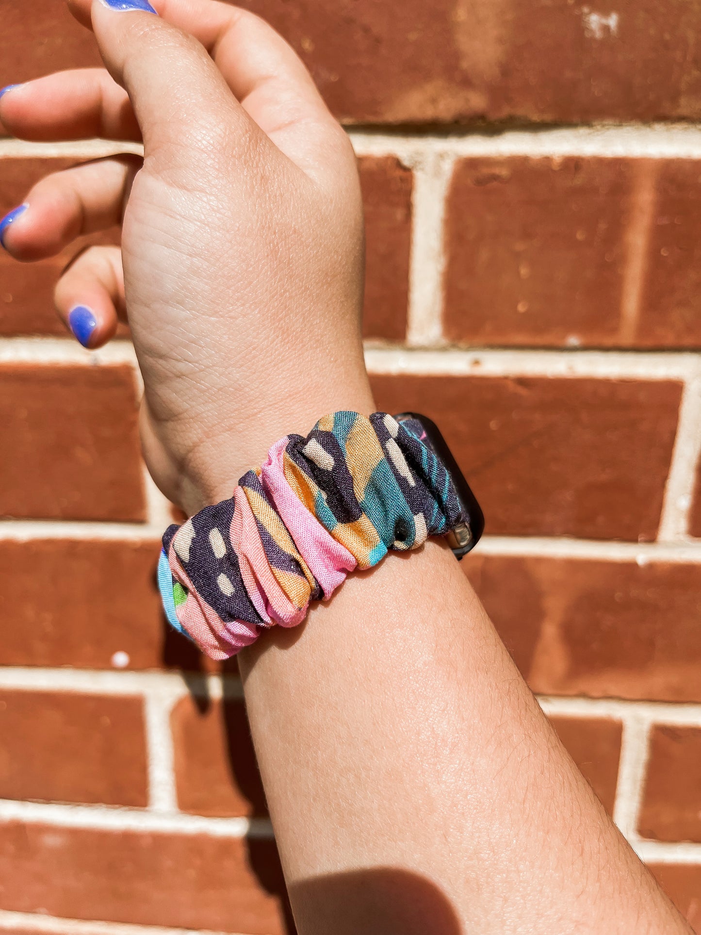 Dark Abstract Smart watch Scrunchie Band