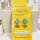 'Sky High' Evil Eye stud earrings- 18k gold plated charms