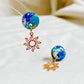 'The Reef' Sunny stud earrings- 18k gold plated charms