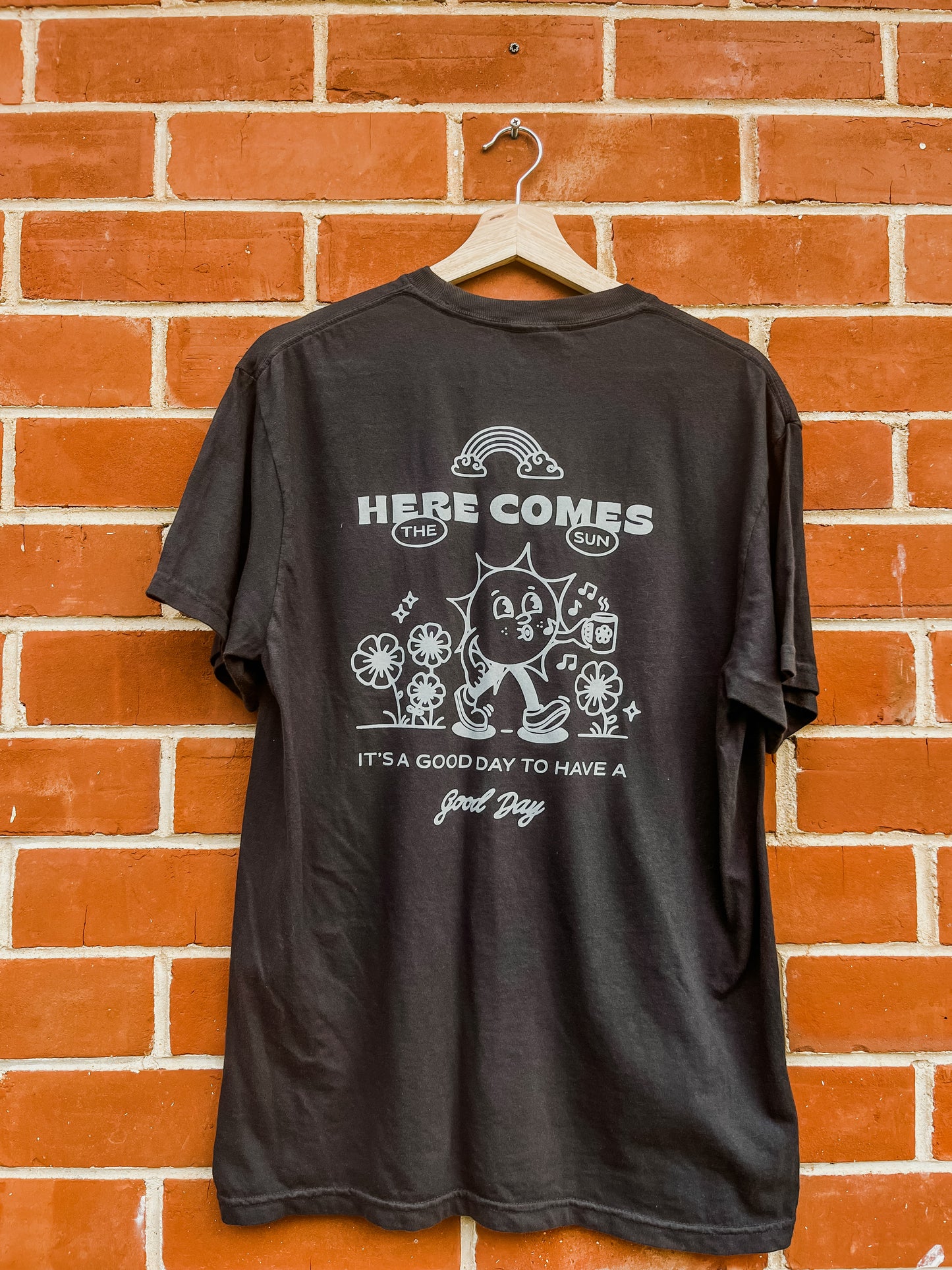Here Comes The Sun Black T-shirt
